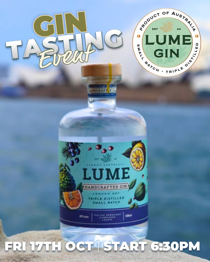 Featured image for “Lume Gin Tasting Evening: Flavour, Bubbles & Brilliance at Club Bondi Junction”