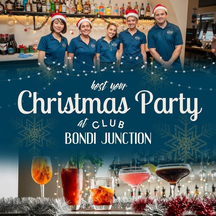 Featured image for “2025 Christmas Party at Club Bondi Junction: Festive Celebrations & Happy Hour Deals”