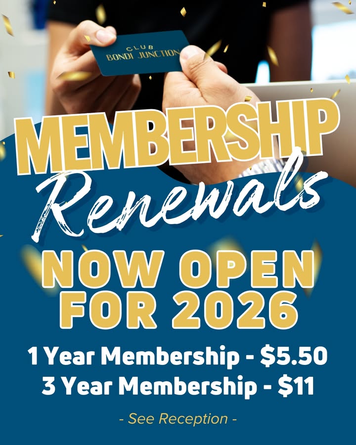 Featured image for “Unlock Exclusive Benefits: Join the Club Bondi Junction Family with 2026 Memberships”