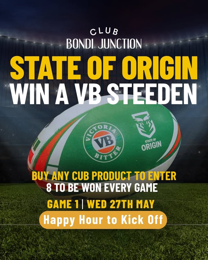 Featured image for “State of Origin Game 1 at Club Bondi Junction”