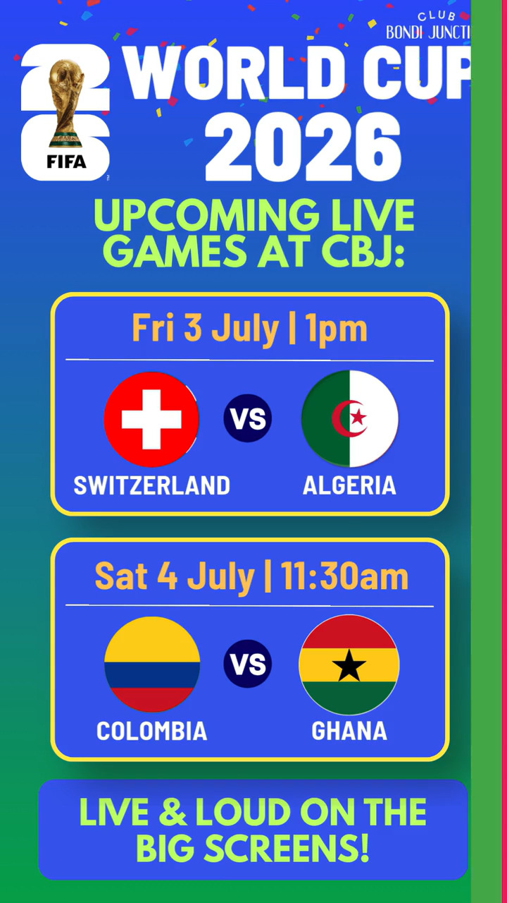 Featured image for “Watch FIFA World Cup 2026 Live at Club Bondi Junction”