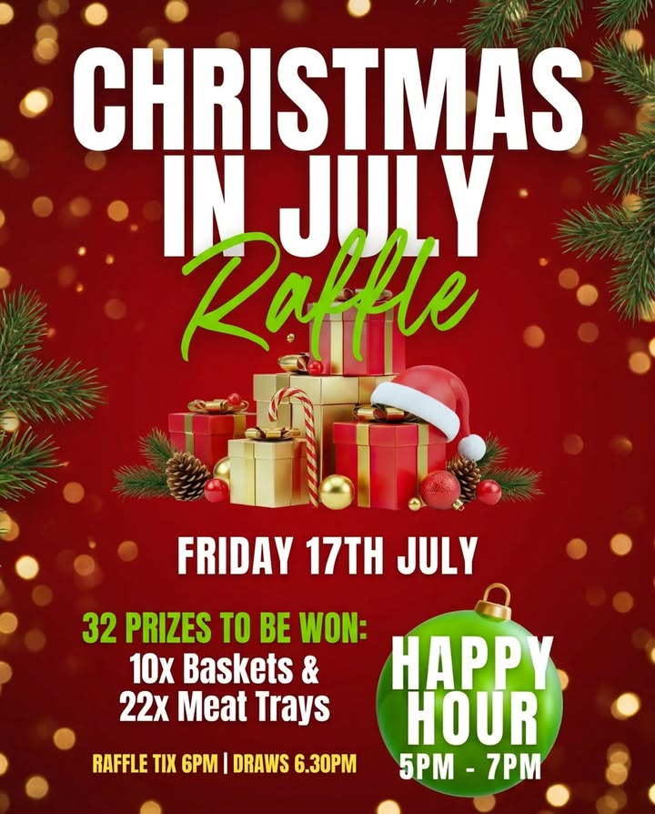 Featured image for “Christmas in July Raffle at Club Bondi Junction”
