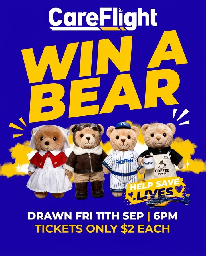 Featured image for “CareFlight Teddy Bear Raffle at Club Bondi Junction”