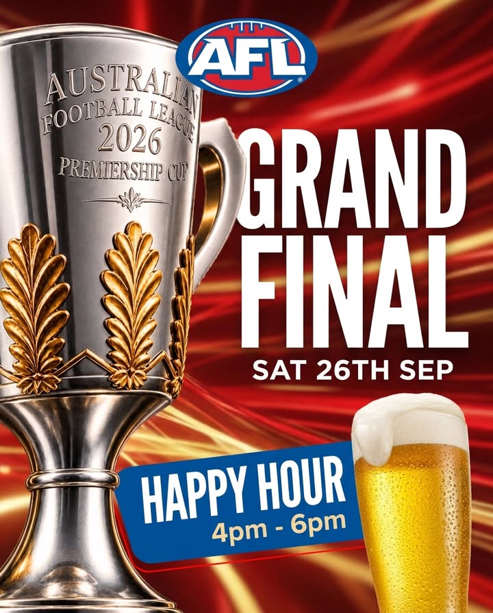 Featured image for “AFL Grand Final Day 2026 at Club Bondi Junction”