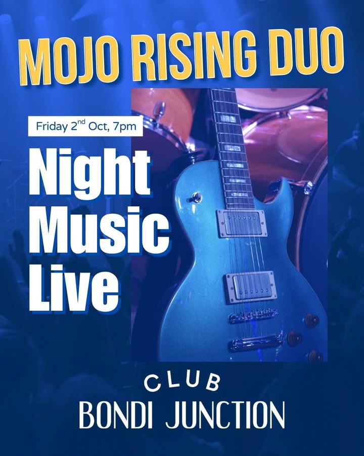 Featured image for “Mojo Rising Duo Live at Club Bondi Junction Tonight”