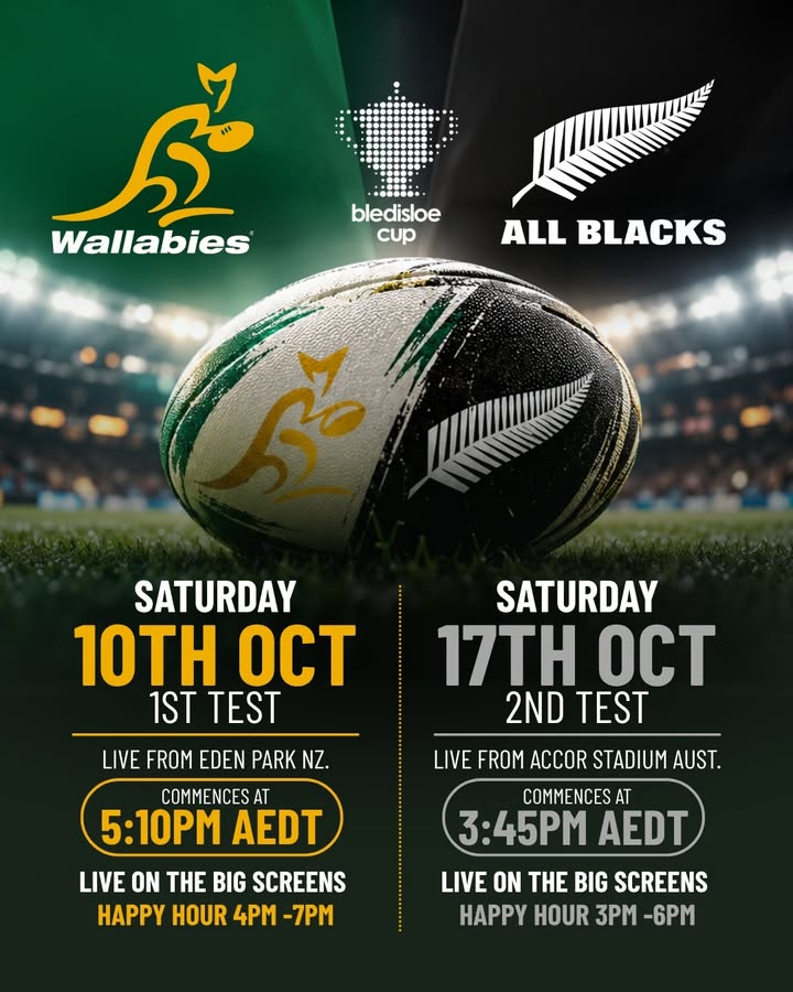 Featured image for “Bledisloe Cup Live at Club Bondi Junction This Saturday”