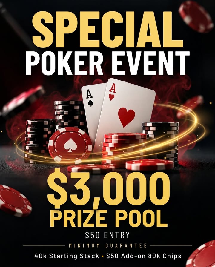 Featured image for “Special Poker Event at Club Bondi Junction – $3,000 Prize Pool”